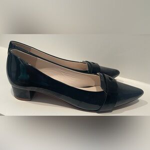 Boden Glossy Black Flats